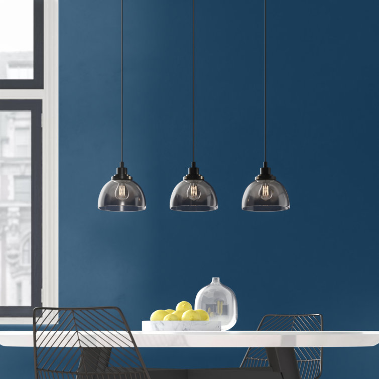 Hykkon Jaheim 3 Light Kitchen Island Dome Pendant & Reviews Wayfair